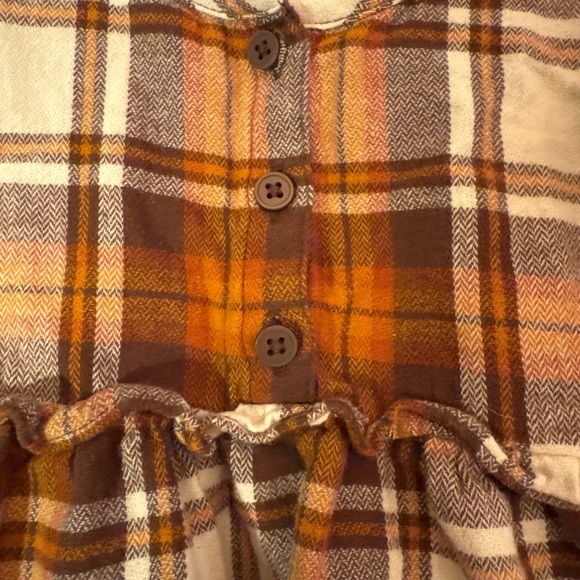 The Children’s Place Long Sleeve Plaid Dress / 18-24 months - Picture 3 of 5